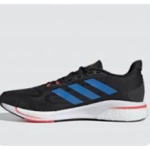 adidas Supernova + Running Shoe in Core Black/Blue Rush/Turbo NWOT Size 10 1/2 - Picture 1 of 9